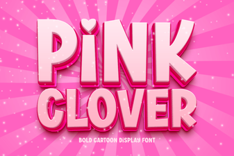 Pink Clover Font: Elegant Design for Creative Projects