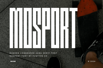 Mosport Font: Free Retro Racing Font for Designers