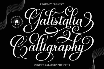 Galistalia Font: Creative Lettering & Design Projects