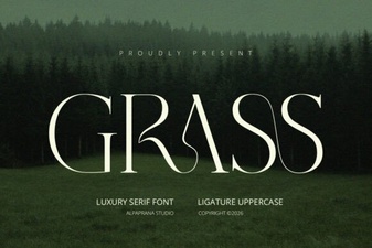 Grass Font: a Natural Design Element for Your Projects